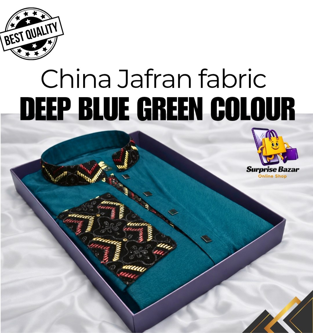 Chinajafranfabricdeepbluegree